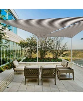 2 Pack Ft 97% Uv Block Triangle Sun Shade Sail Canopy Outdoor Patio Awning
