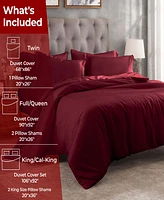 Superior Egyptian Cotton 400 Thread Count Solid Luxury Duvet Cover Set