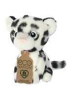 Aurora Mini Snow Leopard Eco Nation Eco-Friendly Plush Toy White 5"