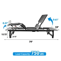 Adjustable Queen Bed Base with Zero Gravity