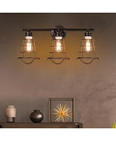 Sugift Wall Sconces Set of 2, Modern Brushed Gold Wall Lights with Fabric Shades, Hardwired Vanity Lighting