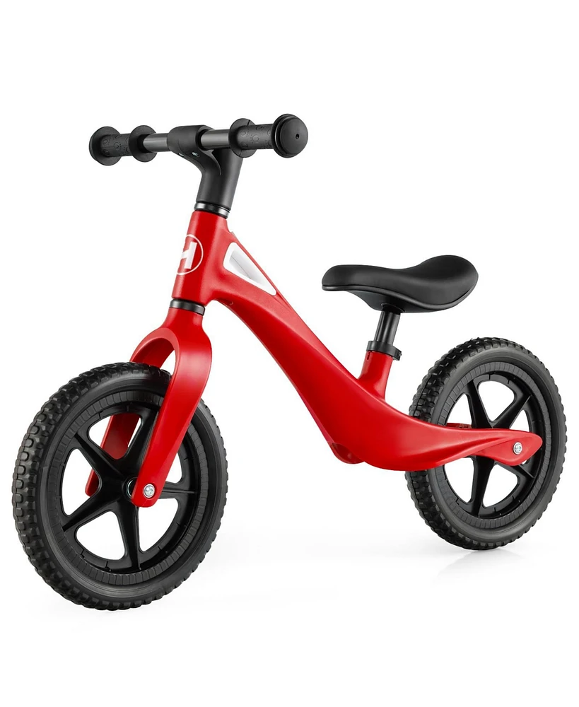 Sugift Kids Balance Bike with Rotatable Handlebar and Adjustable Seat Height - Red