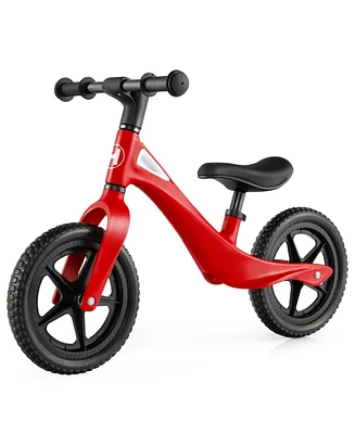 Sugift Kids Balance Bike with Rotatable Handlebar and Adjustable Seat Height - Red