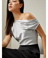 Lilysilk Women's Boat Neck Silk Top