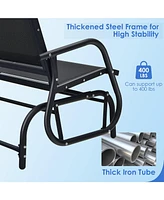 Sugift Swing Glider Chair 48 Inch Loveseat Rocker Lounge Backyard