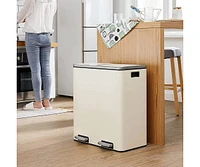 Slickblue 16 Gallon Dual Step Trash Can