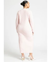 Eloquii Plus Heart Button Sweater Dress