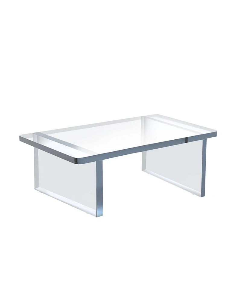 Azar Displays Clear Acrylic 11.75"W x 7.75"D x 5"H 1/2" Thick Deluxe Riser w/Bumpers