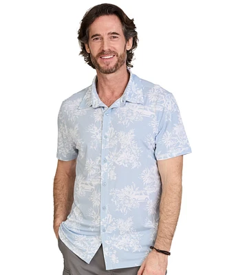 WearFirst Men's Hula Short Sleeve Button Up Shirt