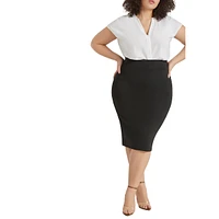 Eloquii Plus Neoprene Pencil Skirt