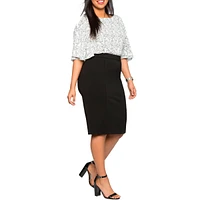 Eloquii Women's The Ultimate Stretch Pencil Skirt