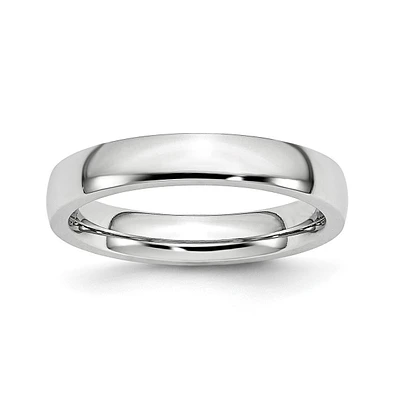 Chisel Cobalt Polished Half Round Wedding Band Ring