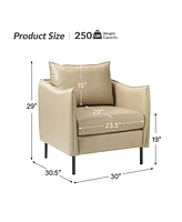 Hope Comfy Living Room Armchair with Metal Legs