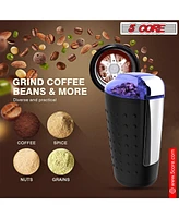 5 Core Core Coffee Grinder 85 Gram Capacity 150W Motor One-Touch Automatic Electric Bean Spice Grinding Cg 01 Bl