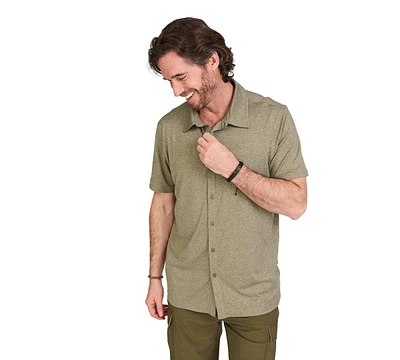 WearFirst Men's All Day Short Sleeve Button Up Shirt