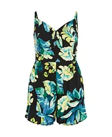 City Chic Women's Oasis Print Romper