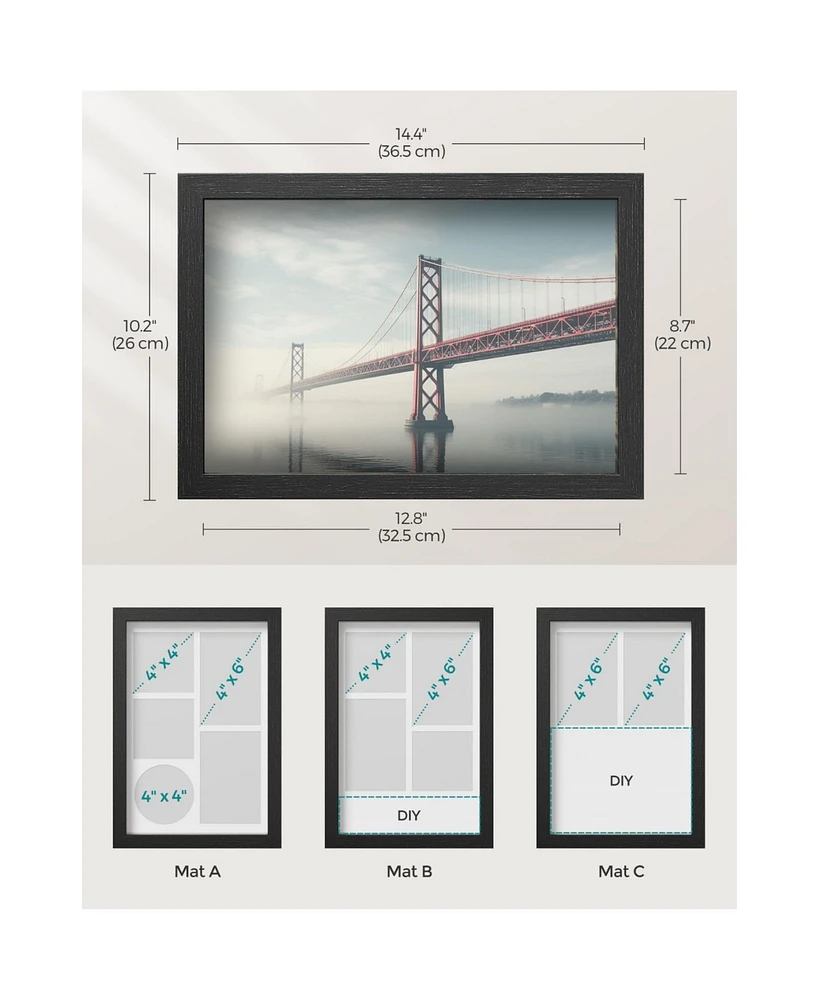 Slickblue Deep Memory Display Case For Desk Wall Decor With Wood Push Pins - Set Of 2