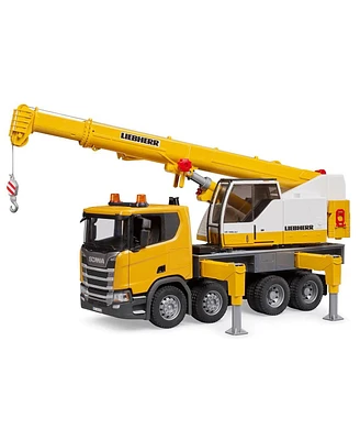 Bruder 1/16 Scania Super Liebherr Crane Truck