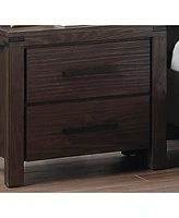 Streamdale Furniture Bedroom Furniture Simple Nightstand Drawers Bedside Table Solidwood