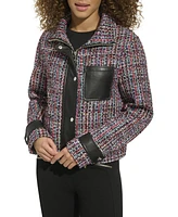 Karl Lagerfeld Women's Short Tweed Jacket