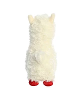 Aurora Medium Luvs-Ya Llama Valentine Heartwarming Plush Toy White 9.5"