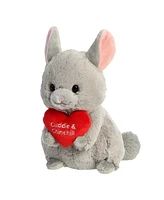 Aurora Small Just Sayin' Cuddle & Chinchill Chinchilla Valentine Heartwarming Plush Toy Gray