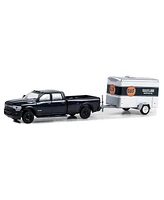 Greenlight Collectibles 1/64 2023 Dodge Ram 2500 Gulf Small Gulftube Motor Oil Cargo Trailer