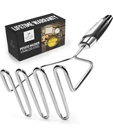 Zulay Kitchen Premium Masher Hand Tool and Potato Smasher Metal Wire Utensil