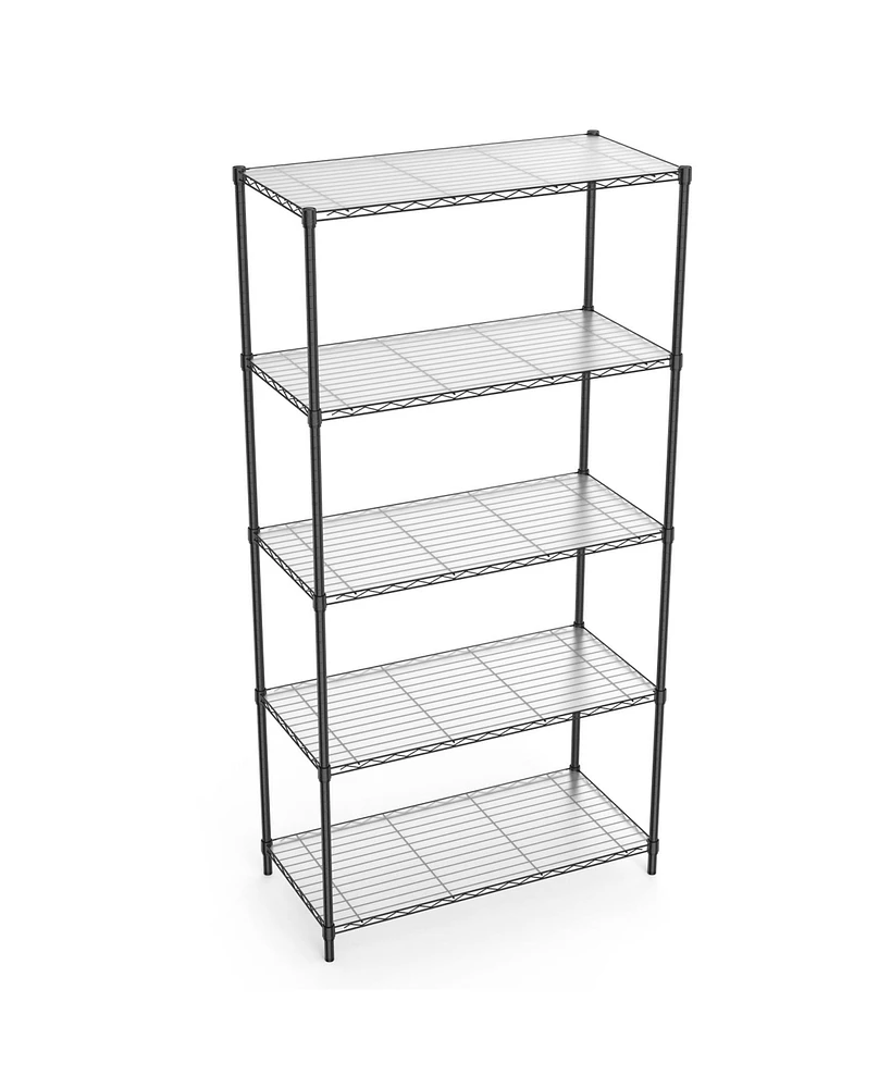 Simplie Fun 5 Tier Shelf Wire Shelving Unit