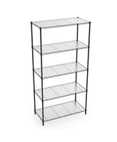 Simplie Fun 5 Tier Shelf Wire Shelving Unit