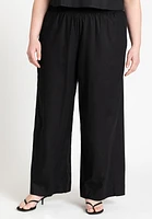 Eloquii Plus Easy Wide Leg Linen Pant