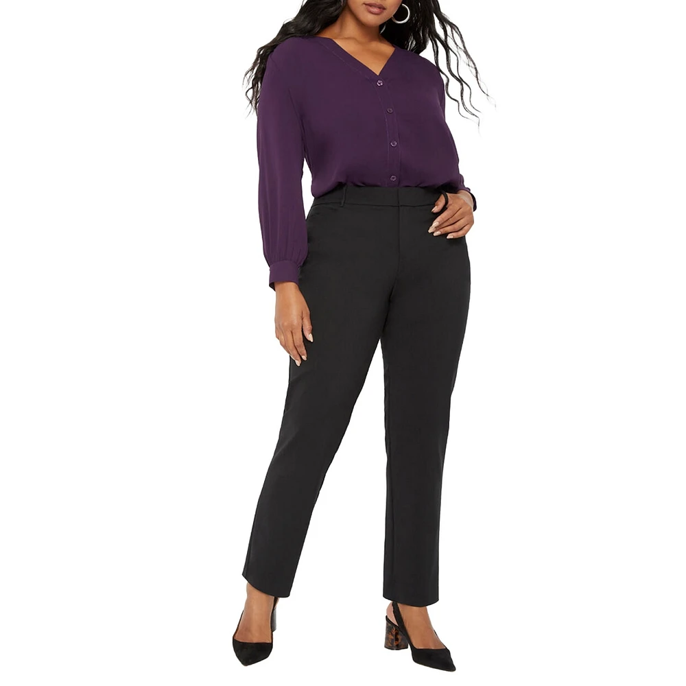 Eloquii Plus Kady Fit Double-Weave Pant