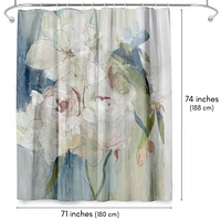 71x74 Floral Shower Curtain