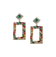 Sohi Women's Pink Regal Drop Earrings