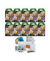 Fujifilm Instax Mini Twin Film Rainbow Frame Film Pack (100 Exposures) Bundle