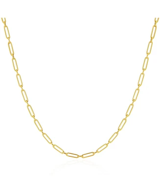 The Lovery Paperclip Round Link Chain Necklace