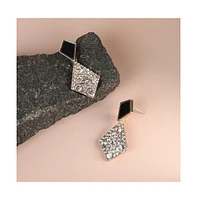 Sohi Women's Geometric Drop Earrings