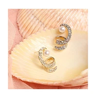 Sohi Women's Twisted Drop Earrings