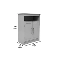 Merrick Lane Vigo Bathroom Storage Cabinet With Adjustable Shelf