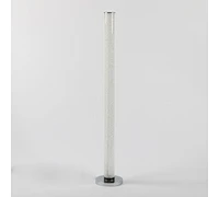 49" Led Illuminari White Crystal Sand Rocks Column Floor Lamp