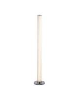 Streamdale Furniture 49" Led Illuminari White Crystal Sand Rocks Column Floor Lamp