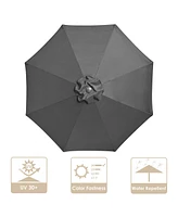 8 Ft Patio Umbrella Replacement Canopy Market Table Top Outdoor Beach Poolside