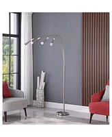 Streamdale Furniture 72" Kiery 4 Arm Aluminum Led Arc Floor Lamp