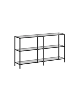 Slickblue Console Sofa Table With 3 Shelves, Steel Frame