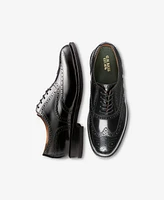 G.h.bass Men's Monogram Double Brogue Wingtip Derby Dress Shoes