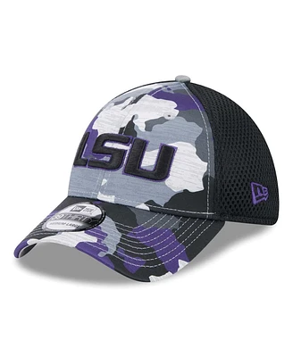 New Era Men's Camo/Black Lsu Tigers Active 39THIRTY Flex Hat