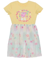 Peppa Pig Toddler & Little Girls Together Forever Short Sleeve Dress