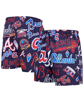 Pro Standard Men's Navy Atlanta Braves Toss Logo Woven Shorts