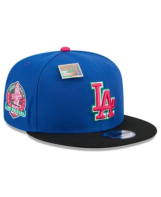 New Era Men's Royal/Black Los Angeles Dodgers Watermelon Big League Chew Flavor Pack 9FIFTY Snapback Hat