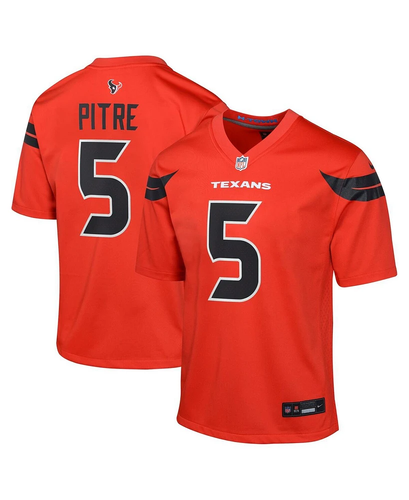 Nike Big Boys and Girls Jalen Pitre Houston Texans Alternate Game Jersey